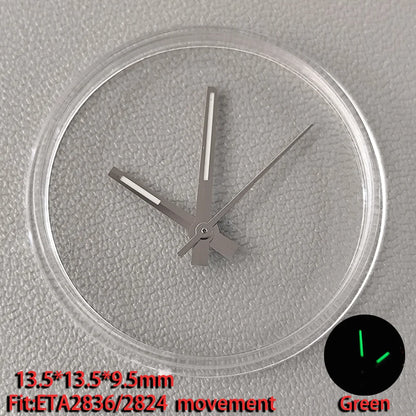 Watch Hands Pointer Luminous C3 Green Suitable for NH35/NH36 ETA 2836 2824