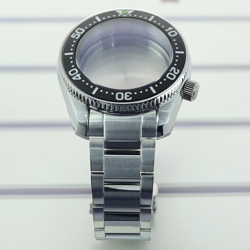 42mm Watch Case Strap AR Sapphire Crystal For Modified SPB185 NH34/35/36/38 4R36