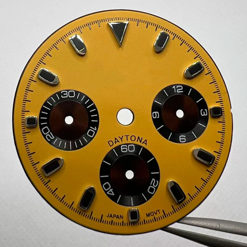 29.5mm VK63 Dial S Logo Dial Suitable For NH35/NH36 Movement Vertical Lines