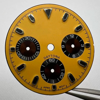 29.5mm VK63 Dial S Logo Dial Suitable For NH35/NH36 Movement Vertical Lines