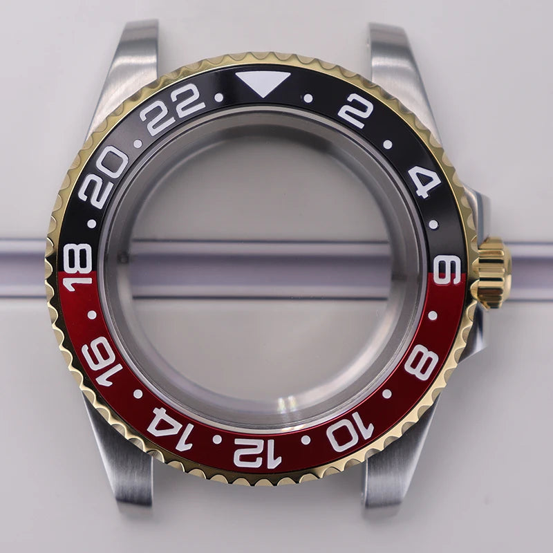 40mm Watch Case Sapphire Glass For Nh35 Nh34 Nh36 Nh72 2824 Miyota 8215 SUB GMT