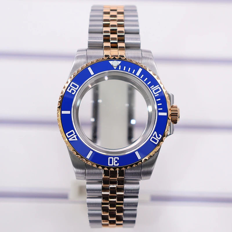 40mm Diver Watch Case For 4R NH35/36 NH38 NH70 Miyota8215 Eta2824 Sapphire Glass