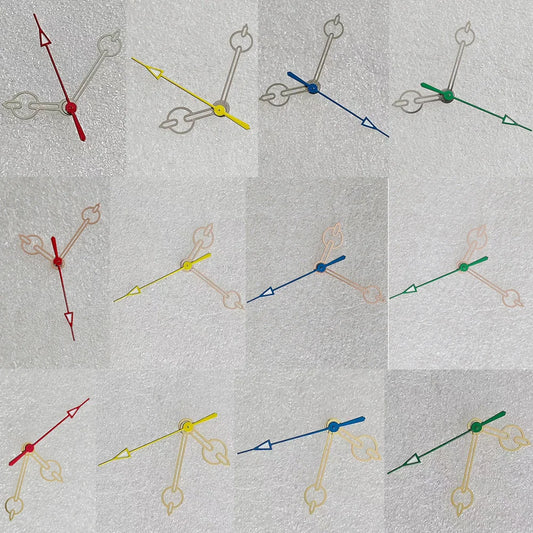 Modified Watch Hands for NH35 NH36 4R 7S Hollow Colored Second Hand No Luminous