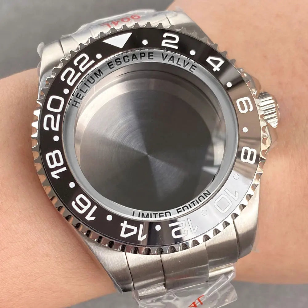 43mm Watch Case with Sapphire Fit DEEP Sea Homage for NH34/35/36 ETA 2824 2836