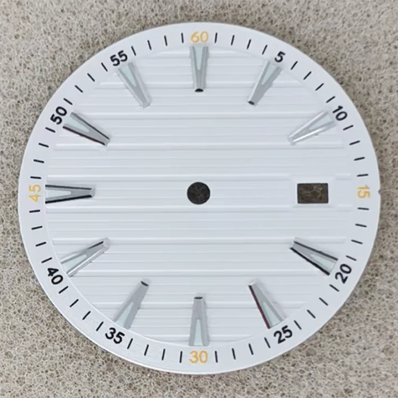 33.5mm No Logo Watch Dial  Arabic Numerals Green Luminous for NH35/NH36/4R/7S