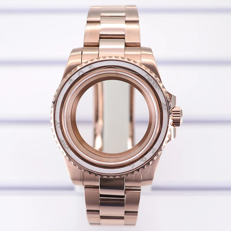 40mm Watch Case Sapphire Crystal For NH35 NH36 34 Miyota8215 Eta2824 GMT SUB