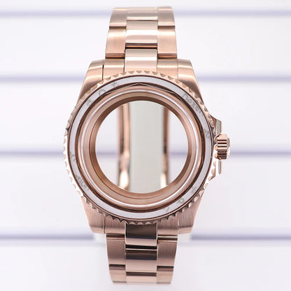 40mm Watch Case Sapphire Crystal For NH35 NH36 34 Miyota8215 Eta2824 GMT SUB