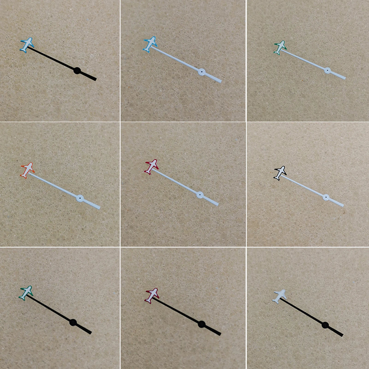 Aircraft Second Hands for NH35 NH36 4R 7S Modified Watch Hands No/Green Luminous