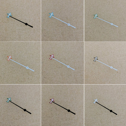 Aircraft Second Hands for NH35 NH36 4R 7S Modified Watch Hands No/Green Luminous