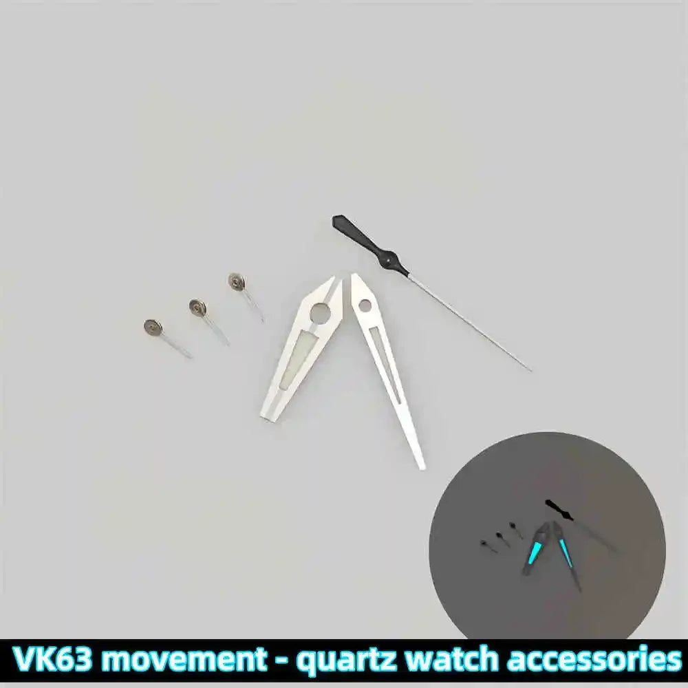 39mm Transparent Acrylic Watch Case 20mm Watch Bands Set 29.5mm Dial  for VK63