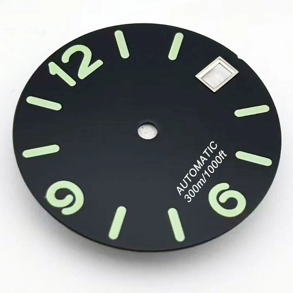 Multicolor Font 28.5mm Watch Dial C3 Green Luminous for NH35 NH36 Movement