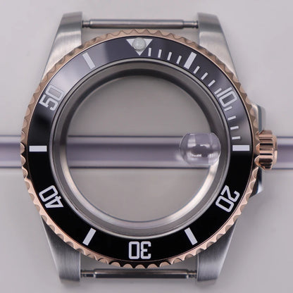 40mm Diver Watch Case For 4R NH35/36 NH38 NH70 Miyota8215 Eta2824 Sapphire Glass