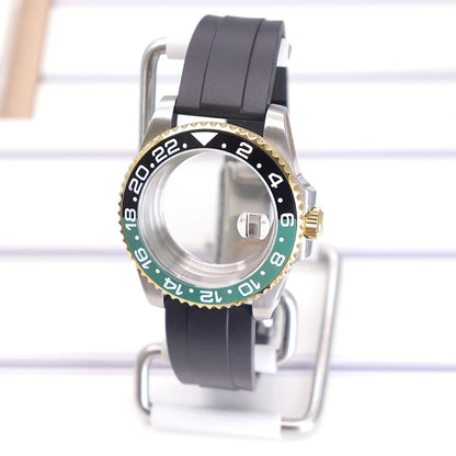 40mm Watch Case Set For GMT SUB Yacht NH34 NH35 NH36 NH39 8215 Eta2824 PT5000