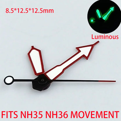 Watch Accessories Pointer NH 35 NH36 Hands Green/Blue Super Luminous Suitable For NH 35 NH36 Movement