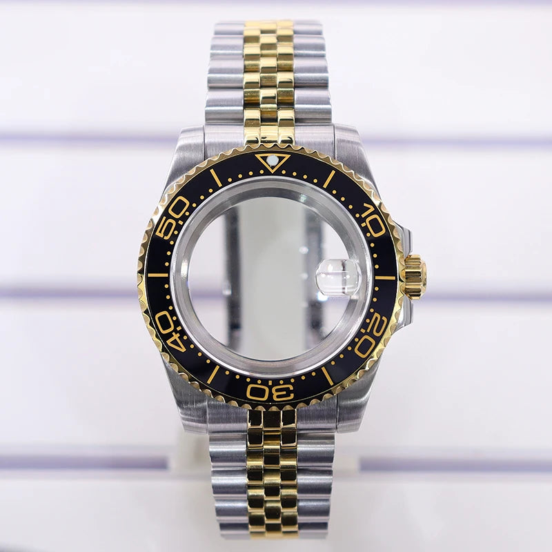 40mm Watch Case Sapphire Glass For Nh35 Nh34 Nh36 Nh72 2824 Miyota 8215 SUB GMT