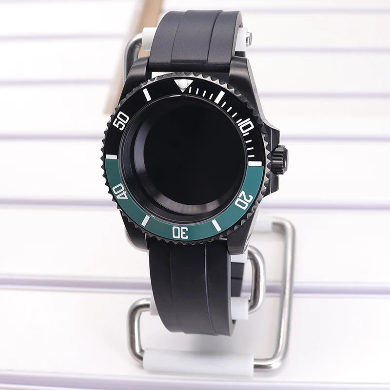 40mm SUB Diving Watch Case Strap For NH35 NH36 NH34 8215 Eta 2824 28.5mm Dial