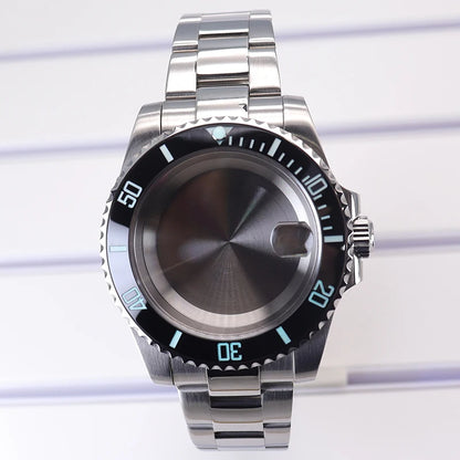 40mm Diver Case C3 Bezel Sapphire Glass For NH35 NH36 NH34 NH38 8215 Eta2824 SUB