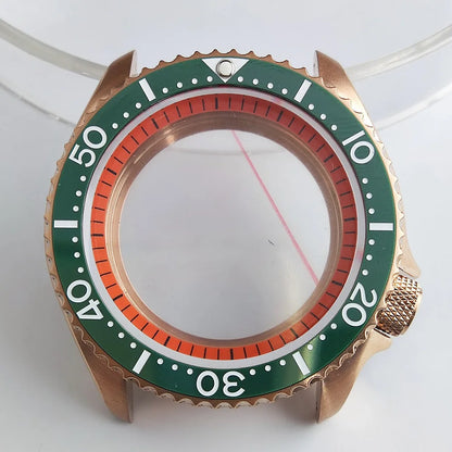 Plane Sapphire Glass Ceramic Bezel Stainless Steel Watch Case Fit NH 35 NH36 Movement High End Waterproof Watch Case
