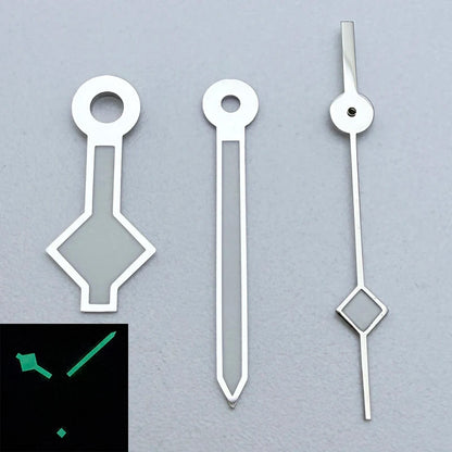 Modified Green Luminous Simple Watch Hands for NH35/NH36/4R/7S Movement