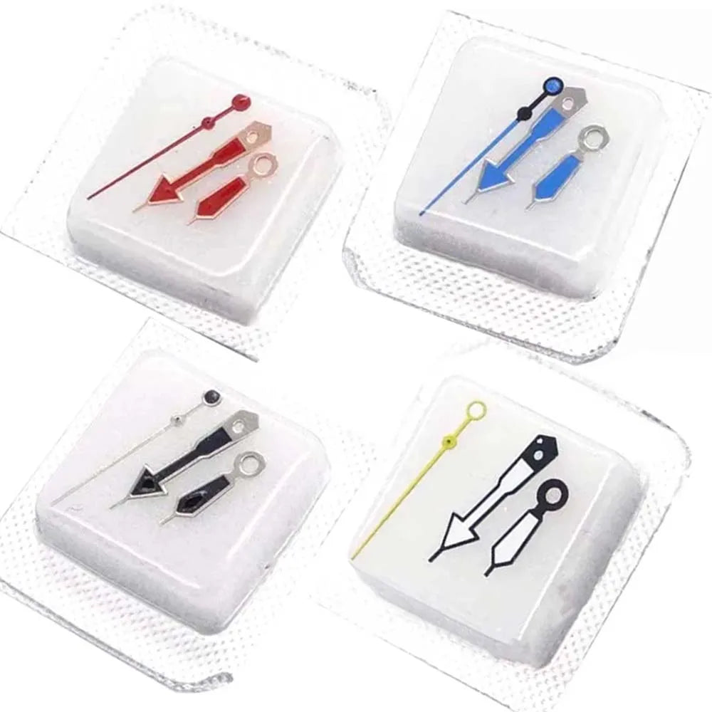 Watch Hands Set No Luminous Hour Minute Second Pointers for NH35A NH36 Movements
