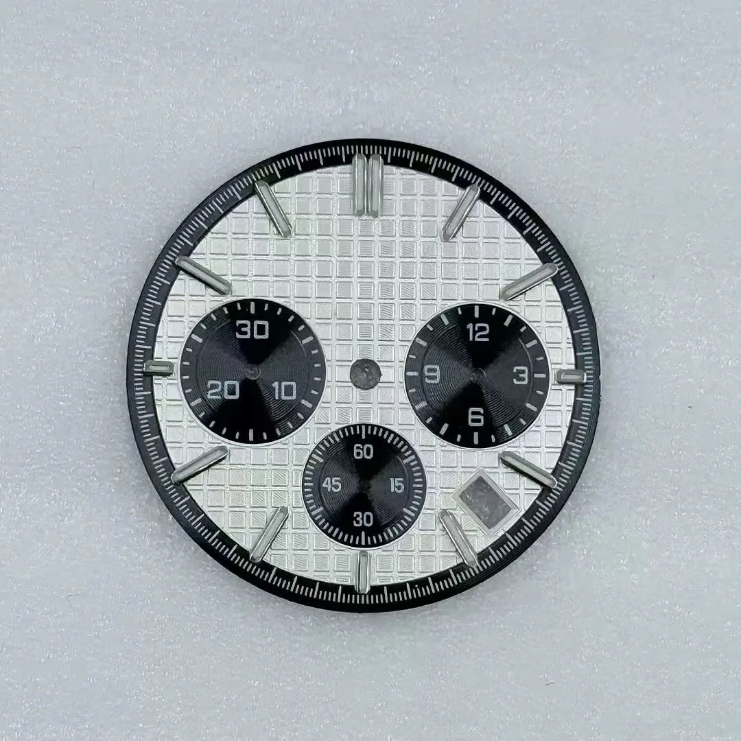 31.8mm Mechanical Timer Watch Dial And Hands Suitable For VK63 Quartz Movement
