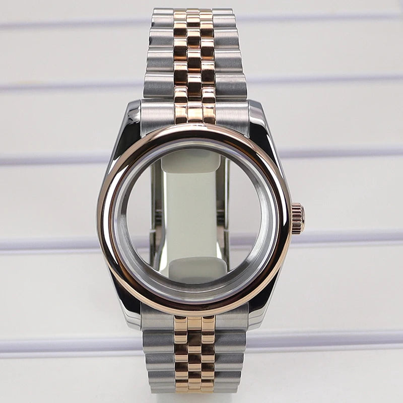 36/39mm Watch Case For NH35/36 NH38 NH70 Miyota 8215 Cases Sapphire Glass Oyster