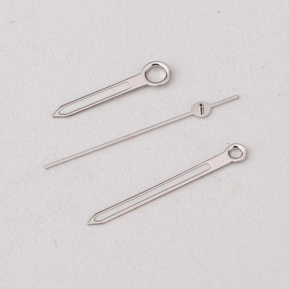Simple Watch Hands With Green Luminous for NH35/NH36/4R/7S Movement