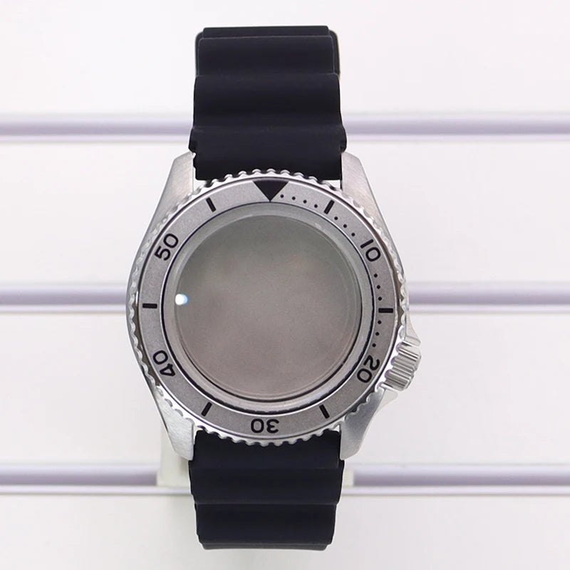 For 20 BAR at 3.8 SKX 42mm Diver Watch Case Sapphire Glass For NH35 NH36 NH38