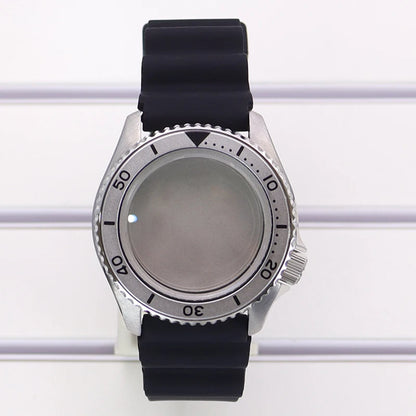For 20 BAR at 3.8 SKX 42mm Diver Watch Case Sapphire Glass For NH35 NH36 NH38
