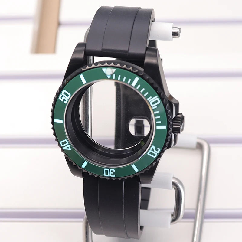 Diving 40mm Watch Case For Nh34/35/36 Miyota 8215 Eta 2824 C3 Bezel Submariner