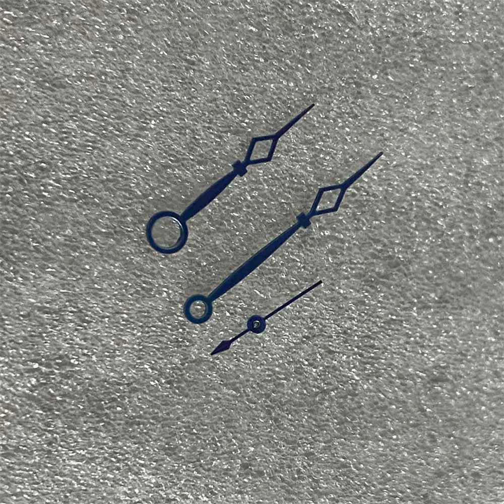 Modified Blue Watch Hands Pointers for ETA 6497 6498 / ST3600 ST3620 Movements