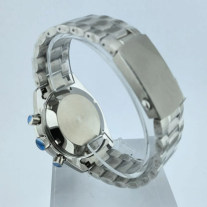 40mm Stainless Steel Watch Case with Sapphire Glass fit 32.5mm Dial for VK63