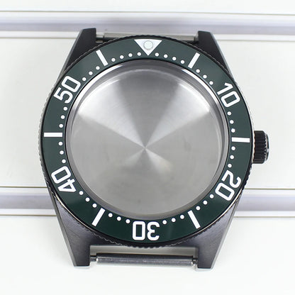 40mm Diver Watch Case Sapphire Glass with Bezel For NH35 NH36 NH34 NH38 4R36