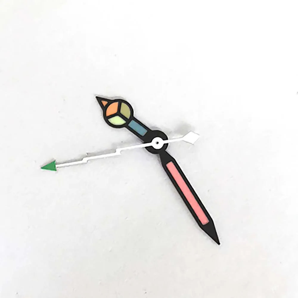 3Pins Green Luminous Watch Hands for NH35/NH36/4R/7S Modified Lightning Pointers