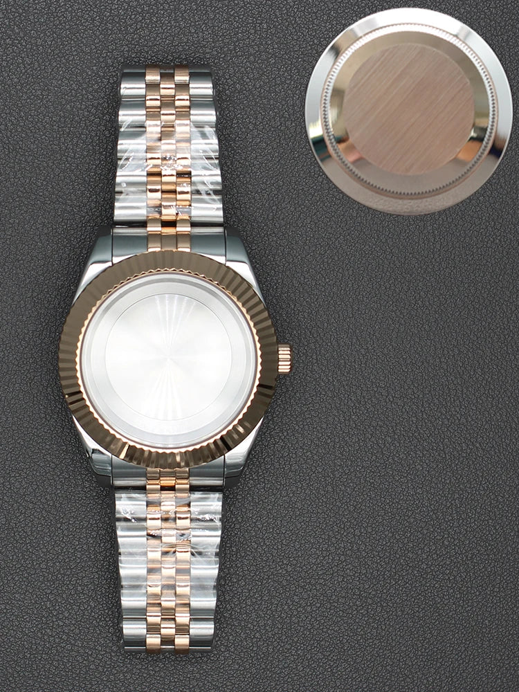 36/40mm Watch Case Sapphire Glass For nh35 nh36 Miyota 8215 28.5mm Dial Datejust