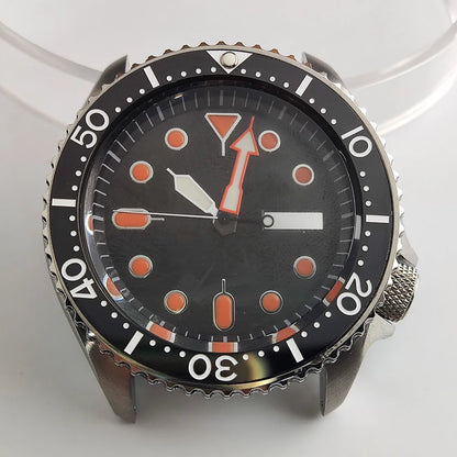 Plane Sapphire Glass Ceramic Bezel Stainless Steel Watch Case Fit NH 35 NH36 Movement High End Waterproof Watch Case