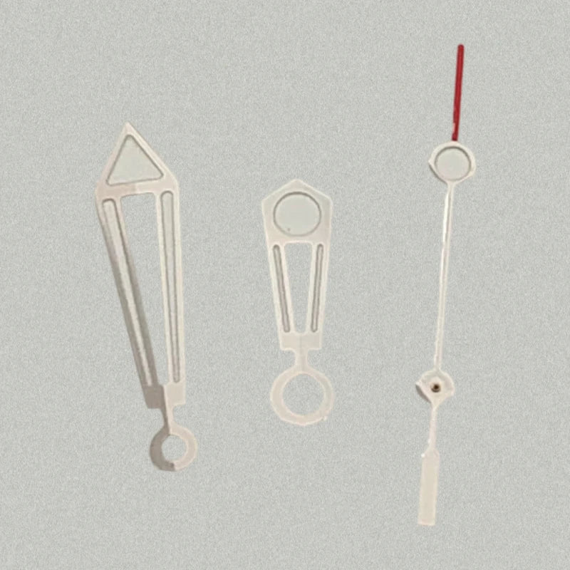Modified Green Luminous Silver-Yellow Watch Hands for NH35/NH36/4R/7S Movement