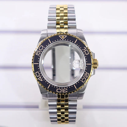 40mm Watch Case Sapphire Glass For Nh35 Nh34 Nh36 Nh72 2824 Miyota 8215 SUB GMT