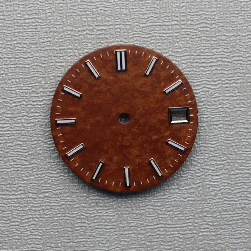 28.5mm Watch Dial Green Luminous Snowflake Dial for SKX007 NH35/NH36/4R/7S