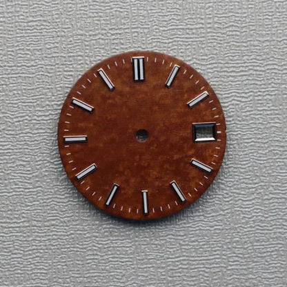 28.5mm Watch Dial Green Luminous Snowflake Dial for SKX007 NH35/NH36/4R/7S