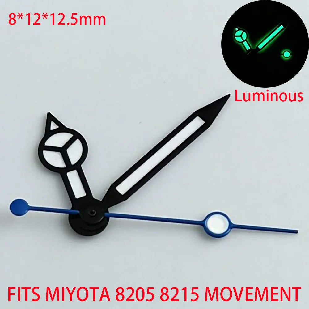 Watch Hands Blue Green Luminous Hands Fit NH 35 NH36 ETA 2836 2824 Miyota 8205 8215 Movement