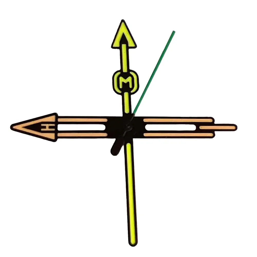 Modified Green Luminous Watch Hands Pointers for NH35 NH36 A104 4R35 4R36 Hands