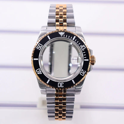 40mm Diver Watch Case For 4R NH35/36 NH38 NH70 Miyota8215 Eta2824 Sapphire Glass