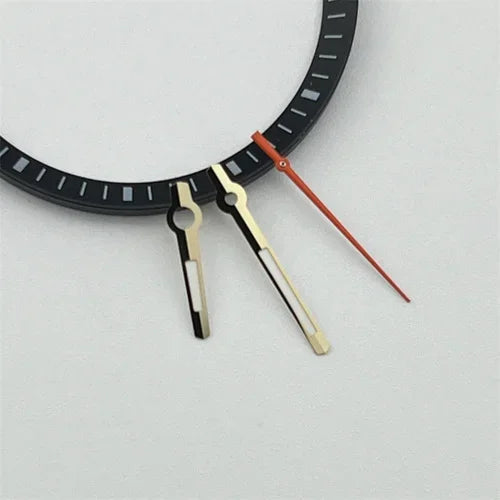 Green Luminous Logbook Watch Hands Green Orange Red Second Hand for NH35/NH36