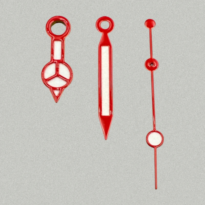Modified Green Luminous Cusp Watch Hands Pointers for NH35/NH36/4R/7S Movement
