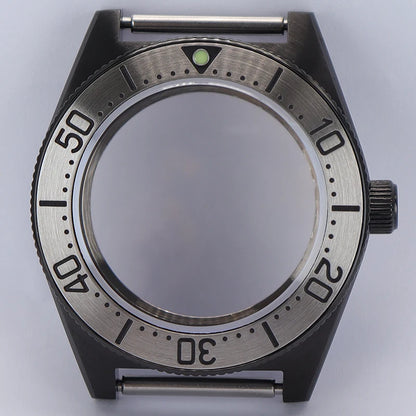 40mm Diver Watch Case Sapphire Glass with Bezel For NH35 NH36 NH34 NH38 4R36