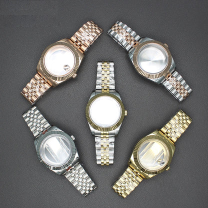 36/40mm Watch Case Sapphire Glass For nh35 nh36 Miyota 8215 28.5mm Dial Datejust