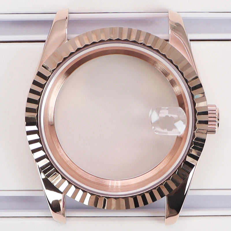 36/39mm Watch Cases Set Sapphire Glass For NH35 NH36 NH34 NH70 8215 Datejust