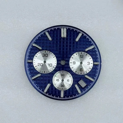 31.8mm Mechanical Timer Watch Dial And Hands Suitable For VK63 Quartz Movement