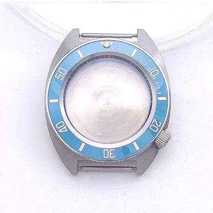 40mm Watch Case with Ceramic Bezel Shadow Ring Sapphire Crystal for NH35/NH36/4R